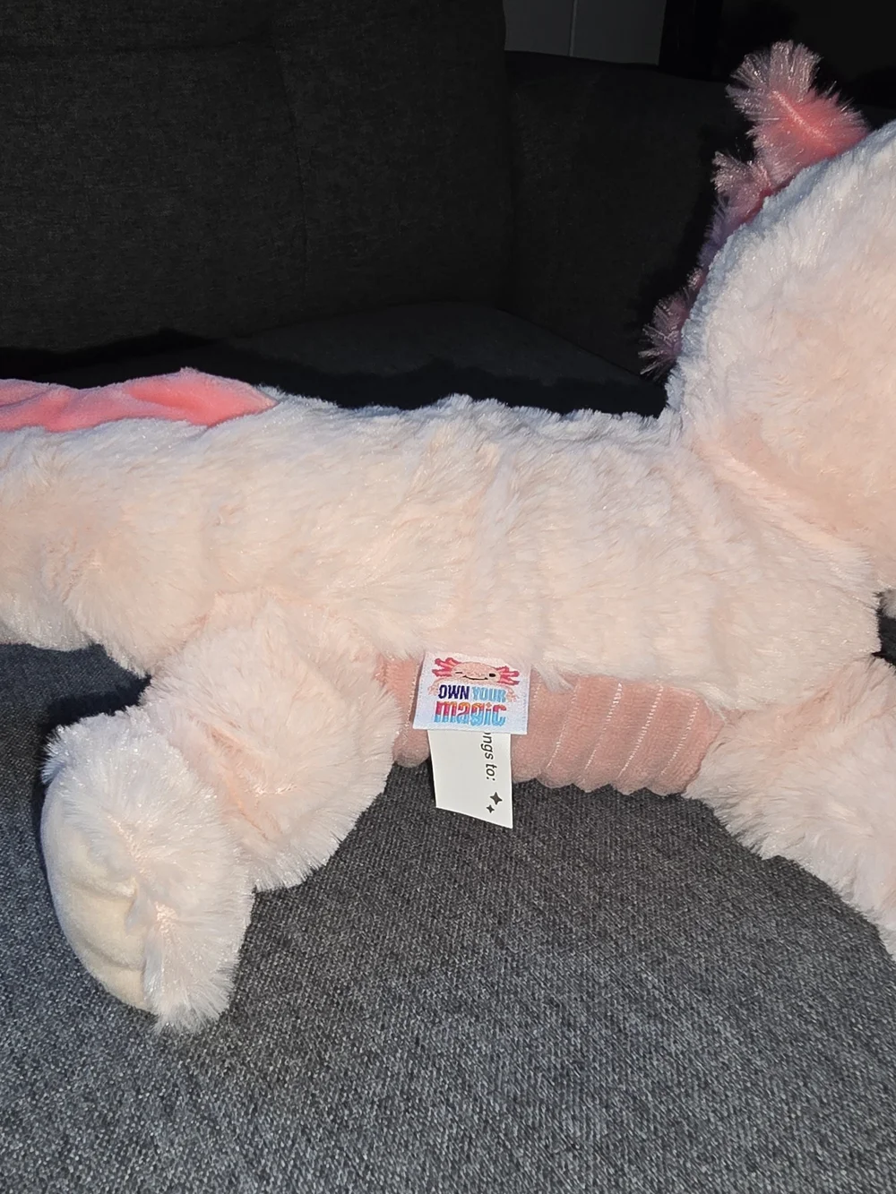 Plush Pink Axolotl Stuffed Animal - Soft Pet Toy